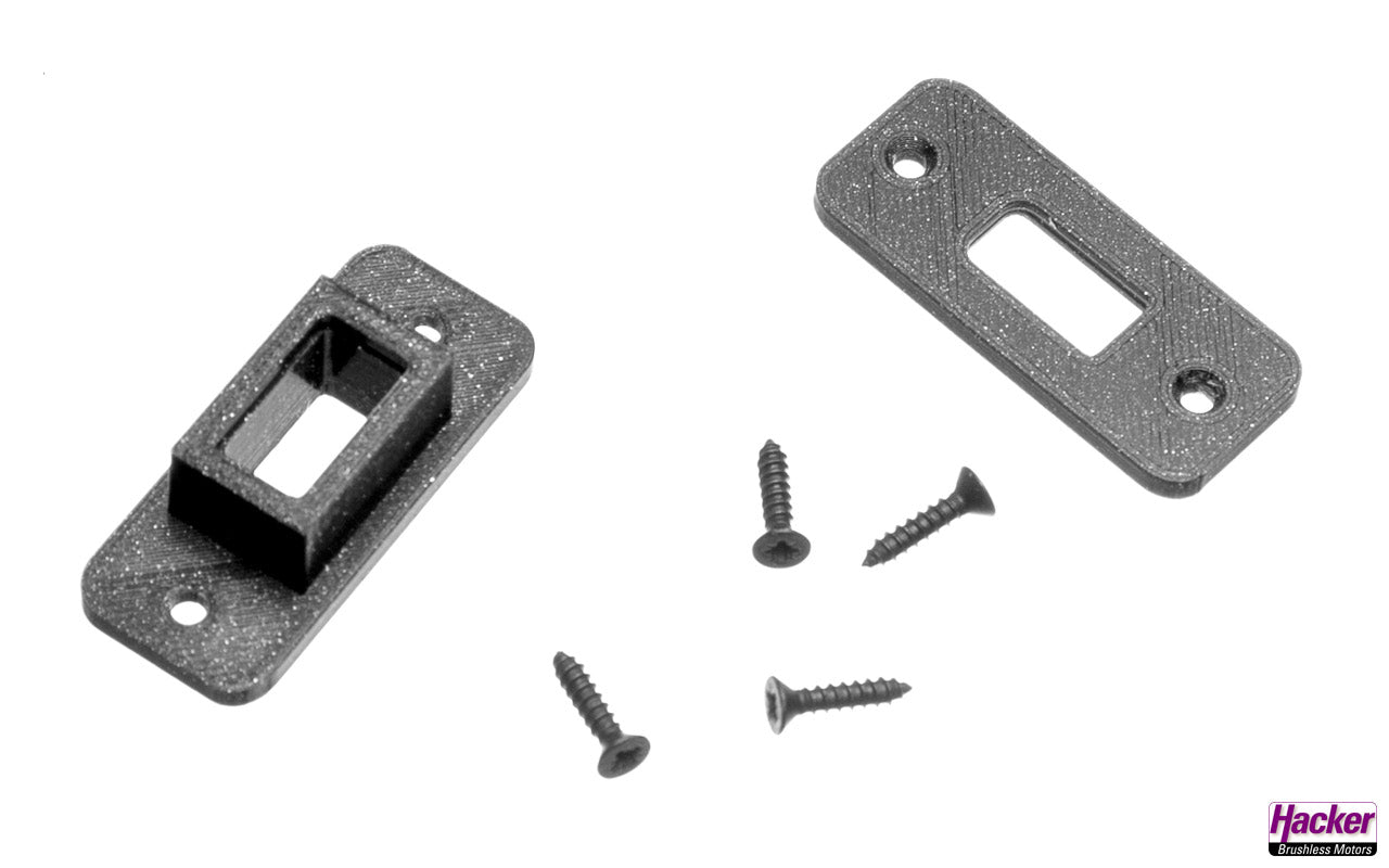 Mounting frame for XT60 plugs and sockets, Hacker # A85079
