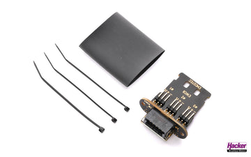 EWC9-Flächenstecker für Flächeneinbau, geeignet für 3 Servos