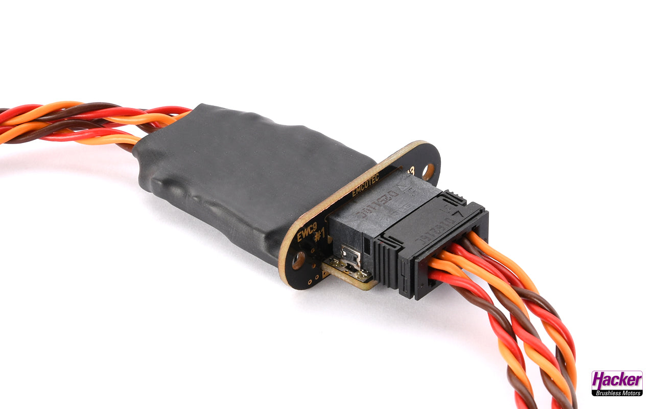 EWC9 fuselage cable with 3x JR sockets, 40cm long