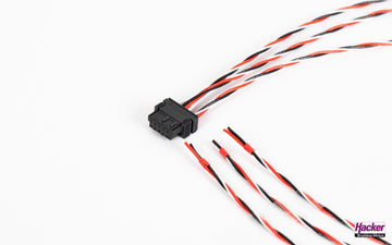 EWC9-Rumpfkabel Premium, passend zu EWC-9 Flächenstecker, geeignet für 3 Servos