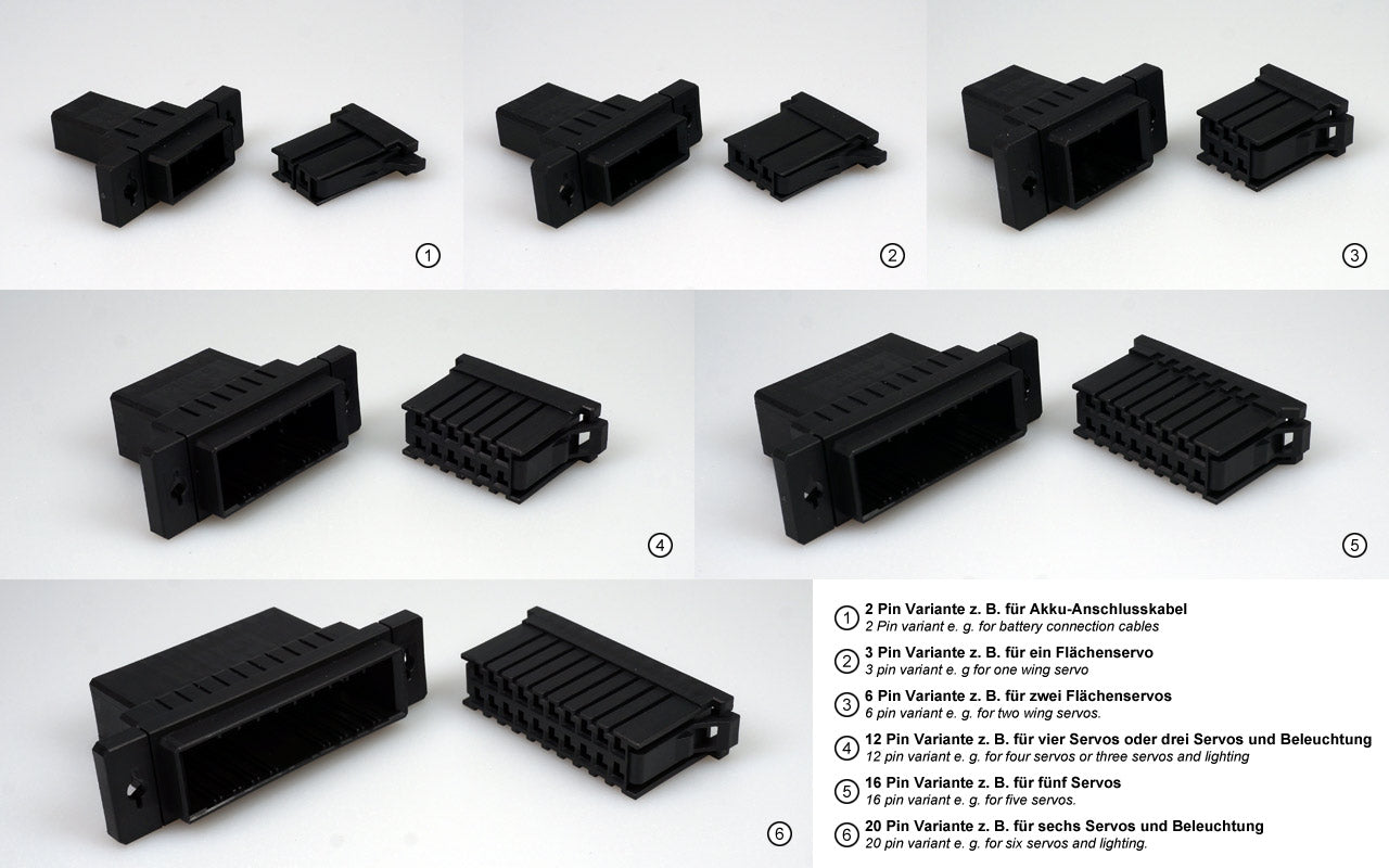 Click-Connect 2- to 20-pin for various cross-sections