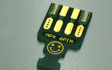 Löt-Platinen für MPX 6 pol.  Stecker/Buchsen
