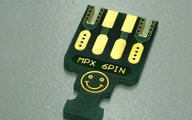Löt-Platinen für MPX 6 pol.  Stecker/Buchsen
