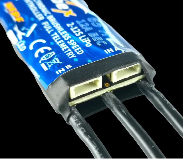 IBEX 65 HV brushless Regler mit Telem., 15A BEC, 65A, 2-12S, 75x30x13,5mm, 64g