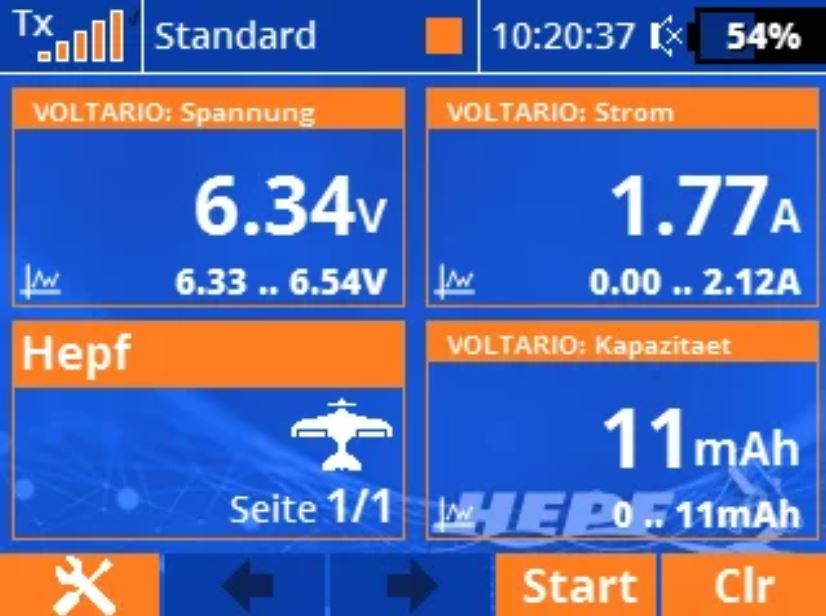 HEPF Voltario S30 Telemetrie zur Stromüberwachung eines Servos, # MVS30