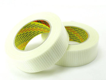 Fiberglass Reinforced Filament CROSS-Tape 50mm wide, 50m roll