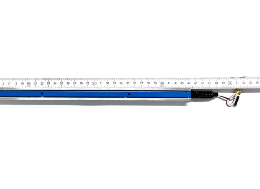 HEPF Elektrische Störklappen, 440mm (Paar) 7,4V, blau eloxiert