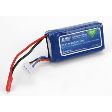 LiPo Battery E-flite 3S/450mAh, 11.1V, 30C, for Edge 540QQ, Horizon # EFLB4503SJ30