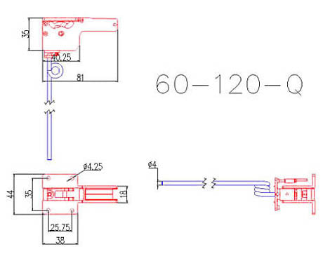 Nose Landing Gear Unit for Electric Tri-Retract (60 - 120 Size Models), # EFLG41190