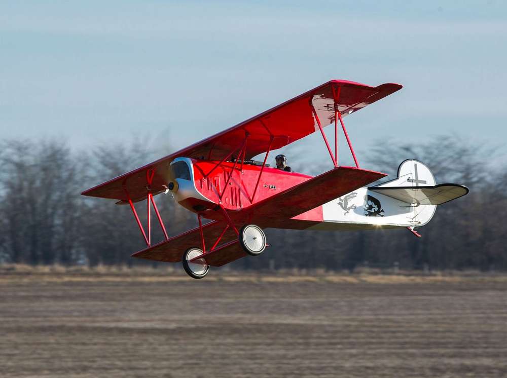 Fokker D.VII, Spw. 2210mm, 30-60cc, ARF, # HAN2890 - Speditionsversand!!!