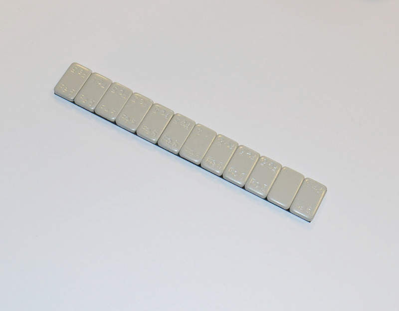Trimmgewichte selbstklebend Stahl verzinkt und beschichtet, 12x5g (60g Gesamt)