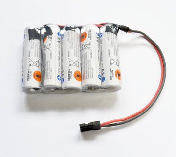 5-er Pack Sanyo 2000NiMH ENELOOP Flach (mit 0.5mm² JR Anschlußkabel)