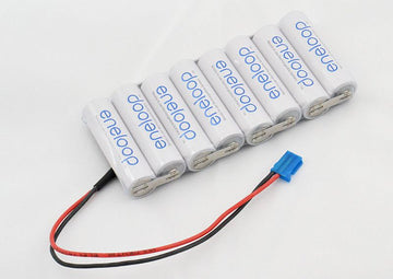 Transmitter battery SANYO-ENELOOP 8/2000mAh FLAT with Futaba servo connector for FF-6