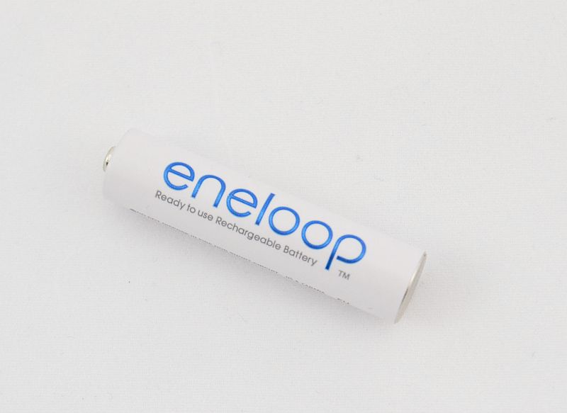 Single cell Panasonic ENELOOP 800 AAA (NiMH), without solder tag, now up to 1800 cycles