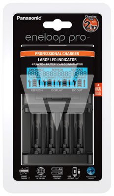 Premium Charger BQ-CC65, with LCD display, WITHOUT batteries, for 1-4 AA cells, # 142622