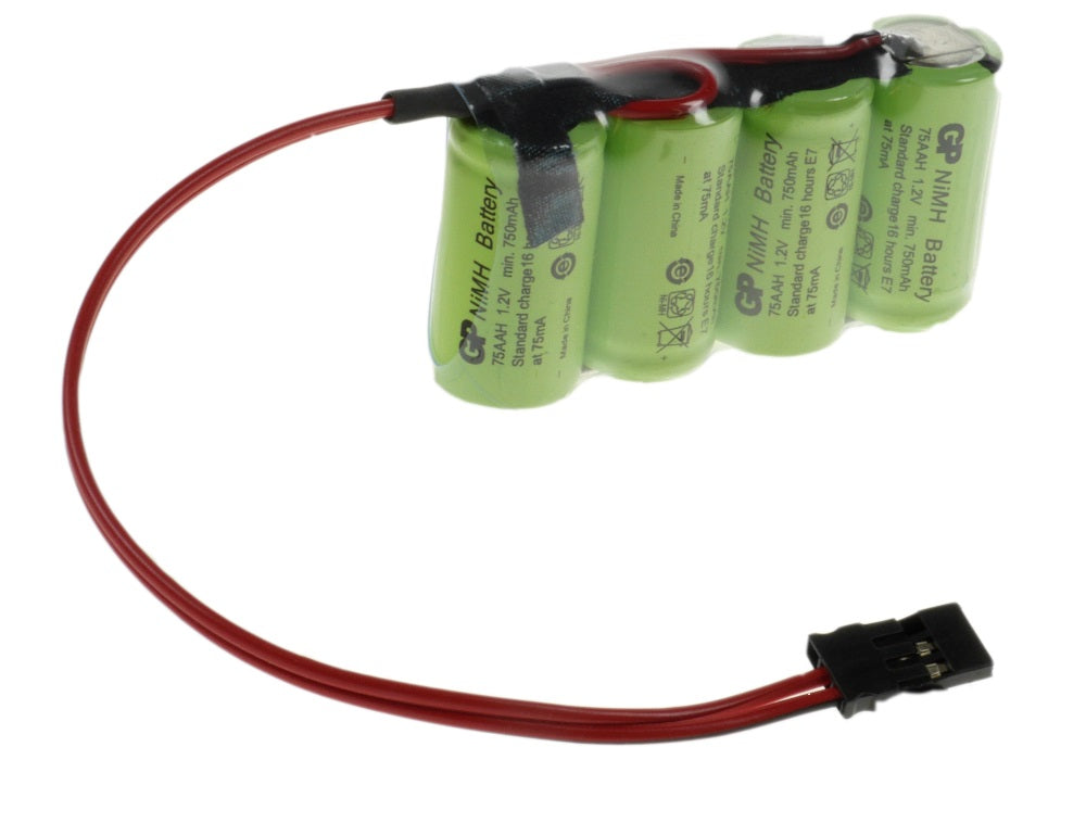 Empfängerakku 4,8V 750mAh, NiMH, 2/3 AA, Graupner Anschluß