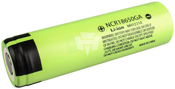 Panasonic Li-Ion Zelle 18650, 3,6 V/3300 mAh, ohne Lötf., 48g, ø18x65mm