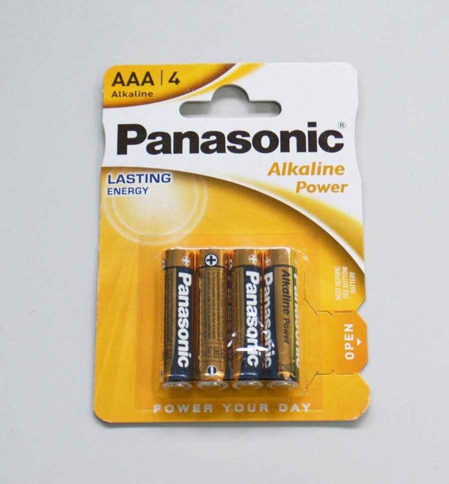 MICRO-Batterie Panasonic Alkaline LR3 AAA 1.5V, 4er-Blisterpackung