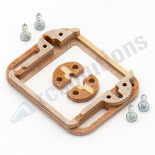 Servorahmen Holz zu Hitec HS-85BB, HS-85MG, HS-5085MG, D89MW