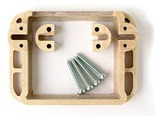 Servorahmen Holz zu Hitec HS-625MG, HS-645MG, HS-5645MG
