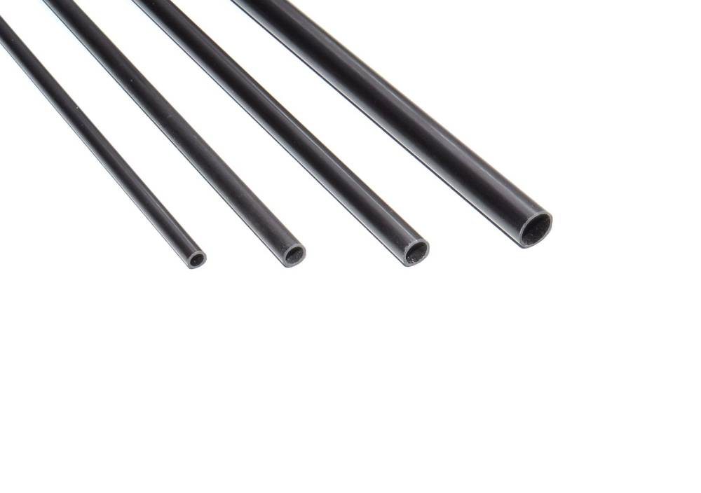 Carbon fiber tube outer ø 10mm, inner ø 8mm, 1000mm long, approx. 40 gr.