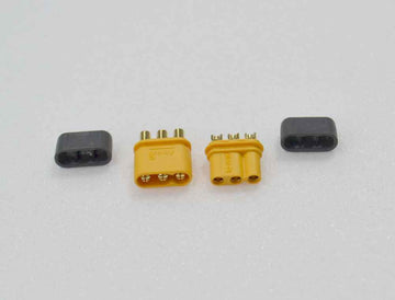MR-30-Verbinder, 3-polig, Stecker/Buchse mit Isolierkappe (1Paar) gerade Bauform