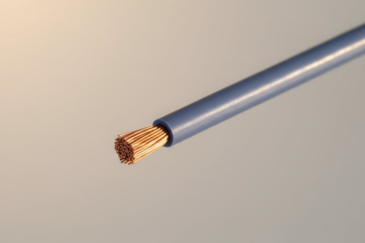 Silikonkabel 2.5mm² blau, extrem geschmeidig, "Menge 1" = 1m Liefermenge