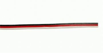 Servokabel flach, 3x0.25mm², Futaba-Farbschema, ca. 14g/m, "Menge 1" = 1m Liefermenge