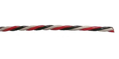 Servokabel verdrillt, ø3x0,14mm², Futaba-Farbschema, ca. 6g/m, "Menge 1" = 1m Liefermenge