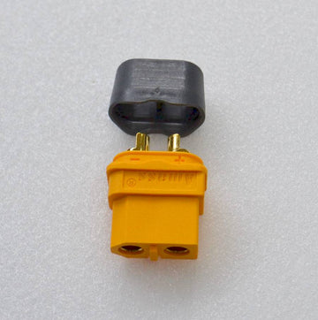 XT-60 gold connector with protective cap, max. 60 A continuous / 100 A pulse