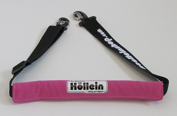 HÖLLEIN Transmitter Strap (BLACK) with Neck Protector in PINK
