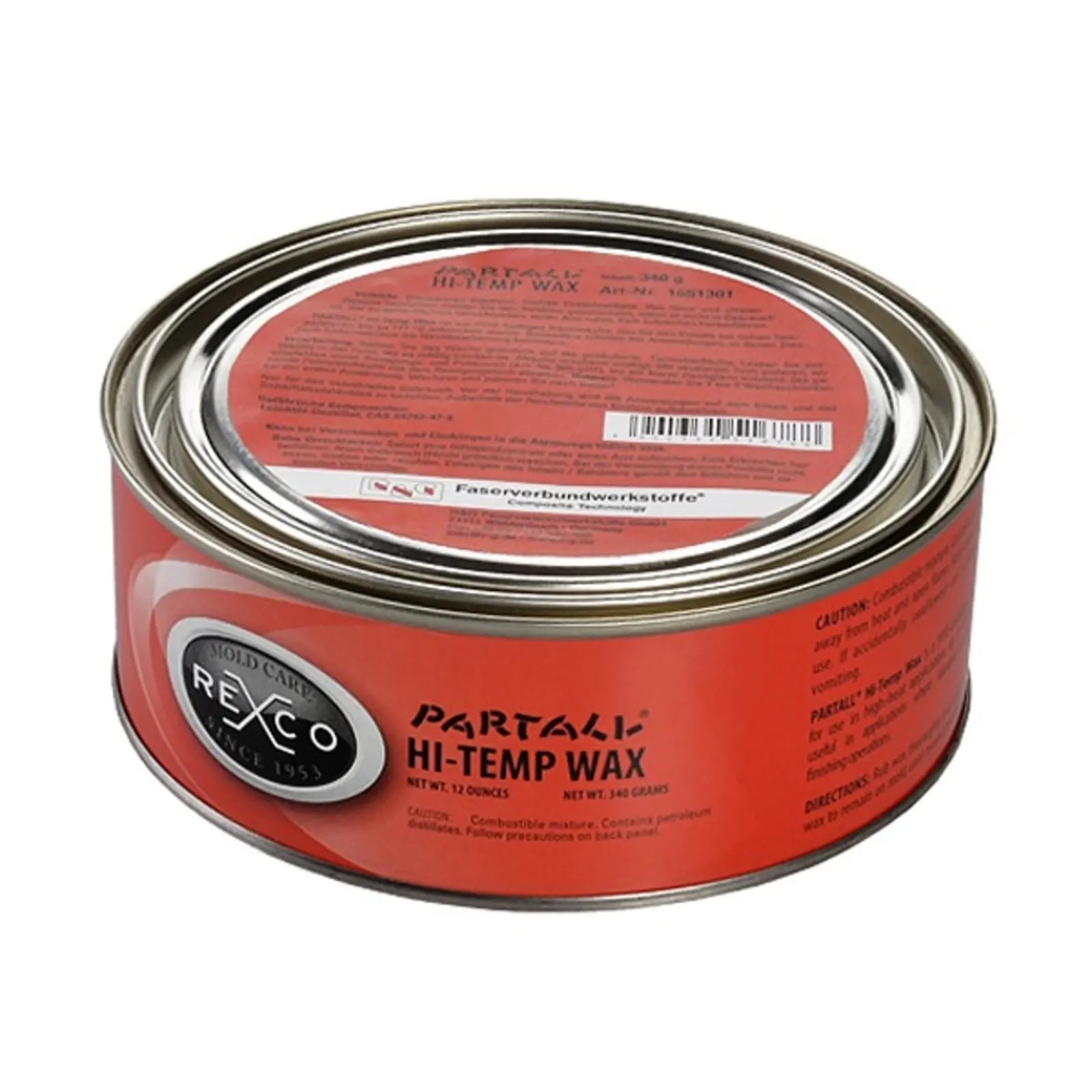 Partall® Hi-Temp-Wax (340g), R&G # 165130-1