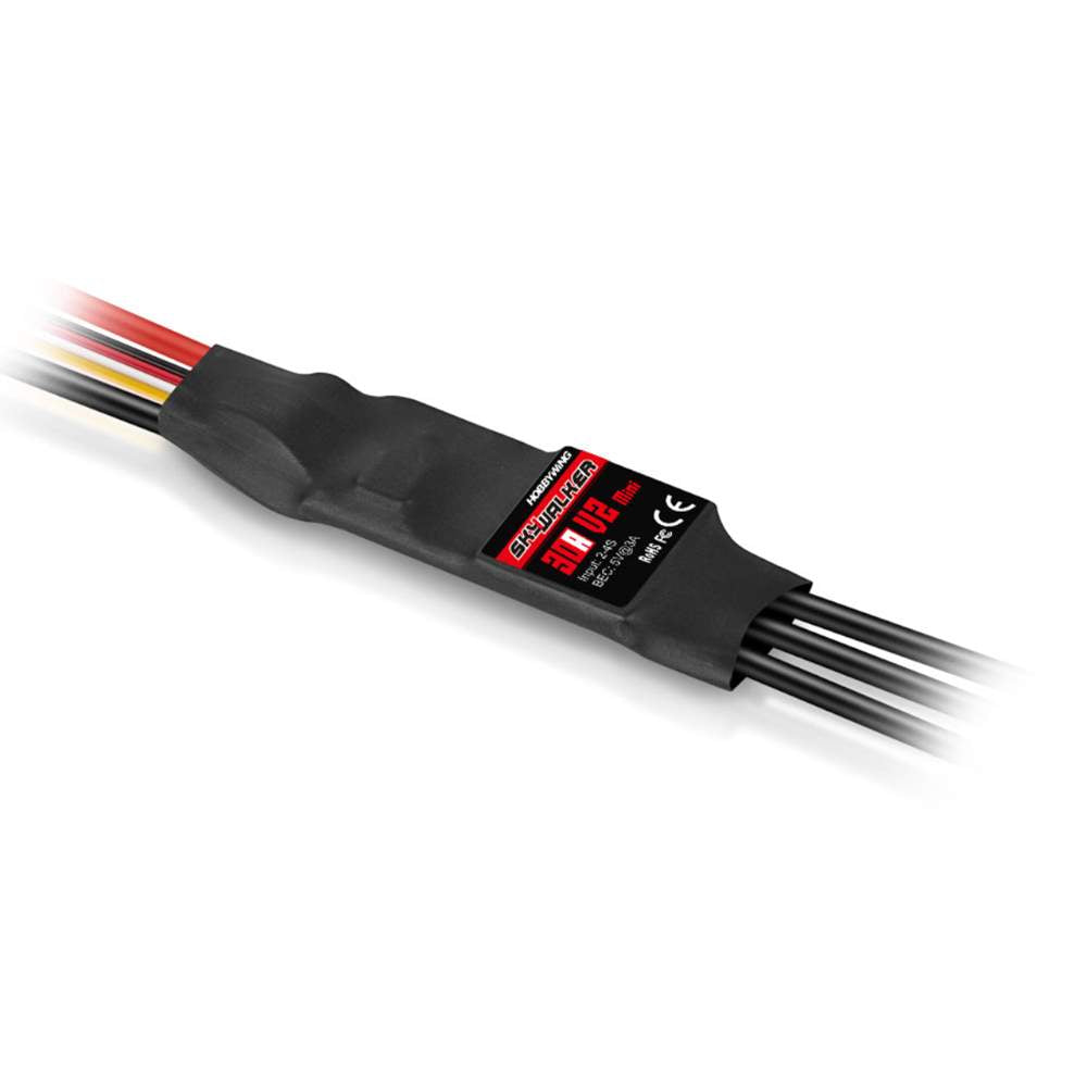 Hobbywing Skywalker V2 Mini 30 Amp. Brushless Regler, 2-4S LiPo, BEC, # HW30205202