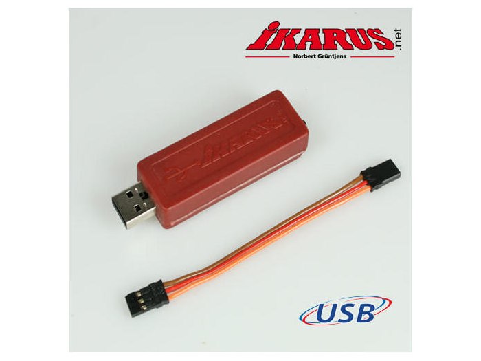 aerofly RC USB Interface Set for PPM Output on Receiver (HoTT/Jeti/Core)