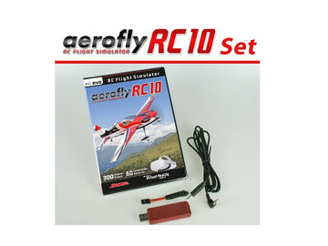 aerofly RC10 (DVD for Win 10/11 64-Bit and USB interface with 3.5mm jack)