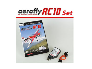 aerofly RC10 SET aus DVD für Windows 8.1/10/11 und RC-Sim Connector