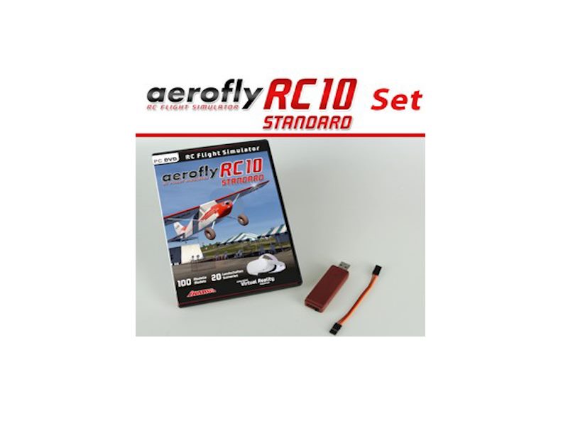 aerofly RC10 Standard Win 10/11 64Bit, mit PPM USB Interface (HOTT,Jeti, Core)