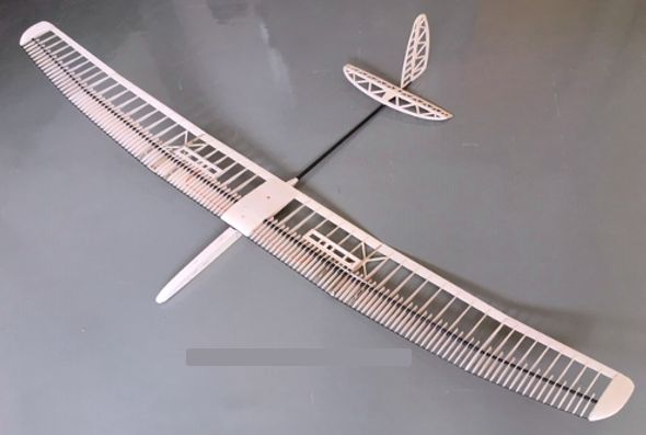 PURITO RES Wooden Glider Kit, 1990mm Wingspan, Holzmodellbau Schweiger