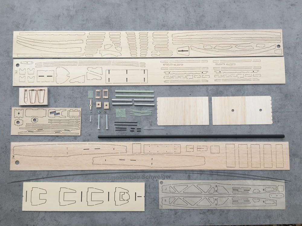 PURITO Elektro, RES-Holzbausatz von Holzmodellbau Schweiger, 1990mm Spannweite