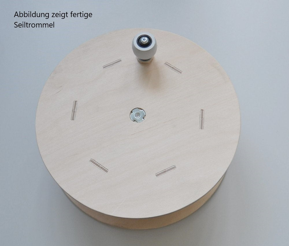 Deluxe-Seiltrommel für RES-Gummiseile, Bausatz aus Sperrholz