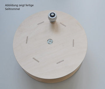 Deluxe-Seiltrommel für RES-Gummiseile, Bausatz aus Sperrholz