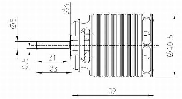 Pyro 600-12 (6-8S Helicopter Motor) 1200 RPM/V, Kontronik # 027216