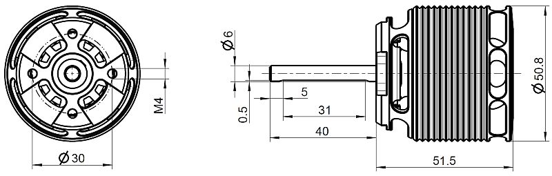 Pyro 650-53 L (8-10S, up to 2KW, 530KV), Kontronik # 027318
