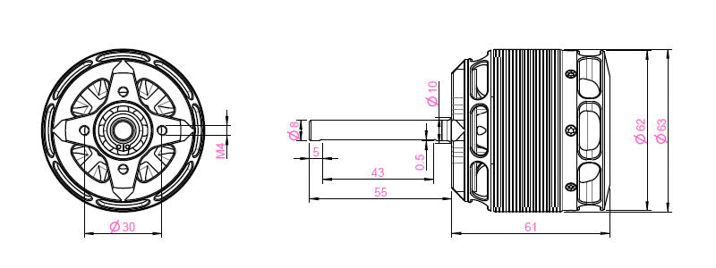 Pyro 850-31L (über 4KW, 310U/min/V), Kontronik # 0276141