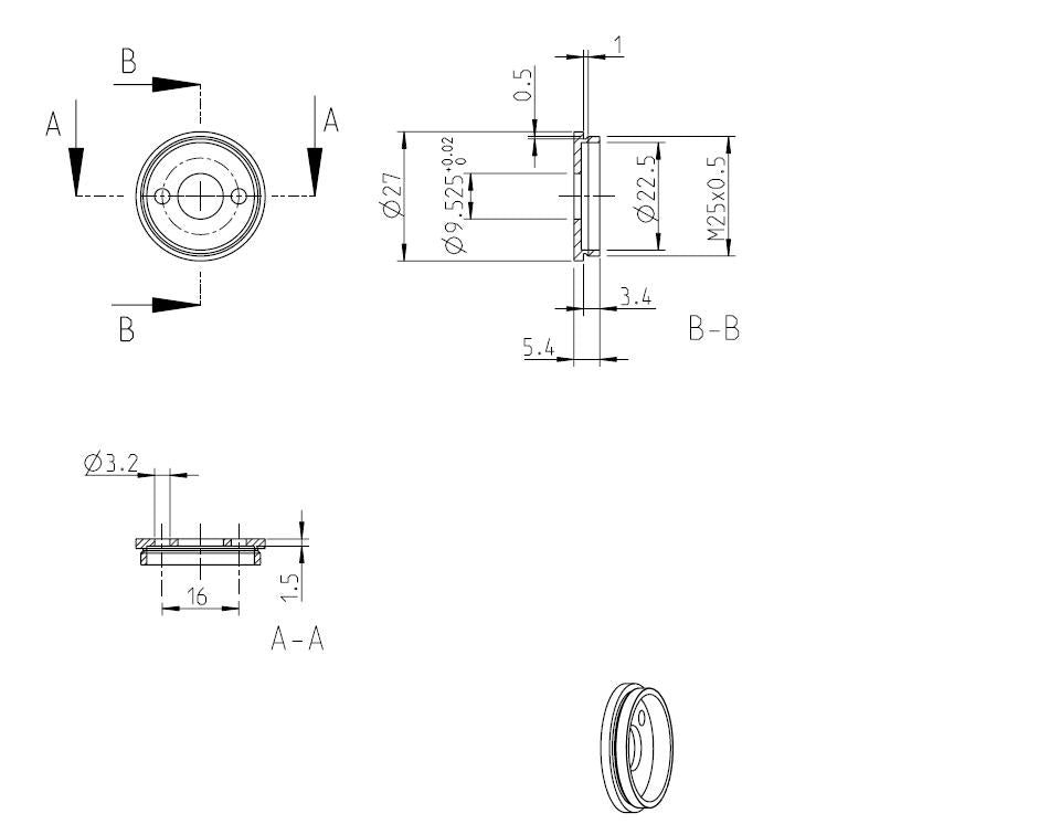 Adapter flange KIRA 400/480 to KPG 25 / KPG 27