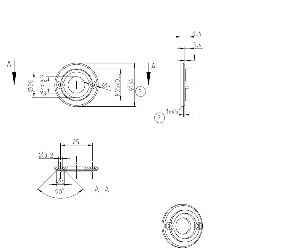 Adapter flange Speed 500/600 to KPG 25 / KPG27