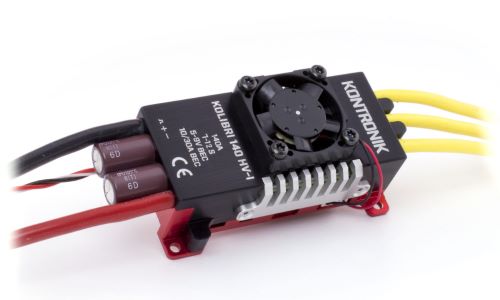 Kontronik KOLIBRI 140 HV-I brushless Regler, 6 - 12S, 140A, 10/30A BEC