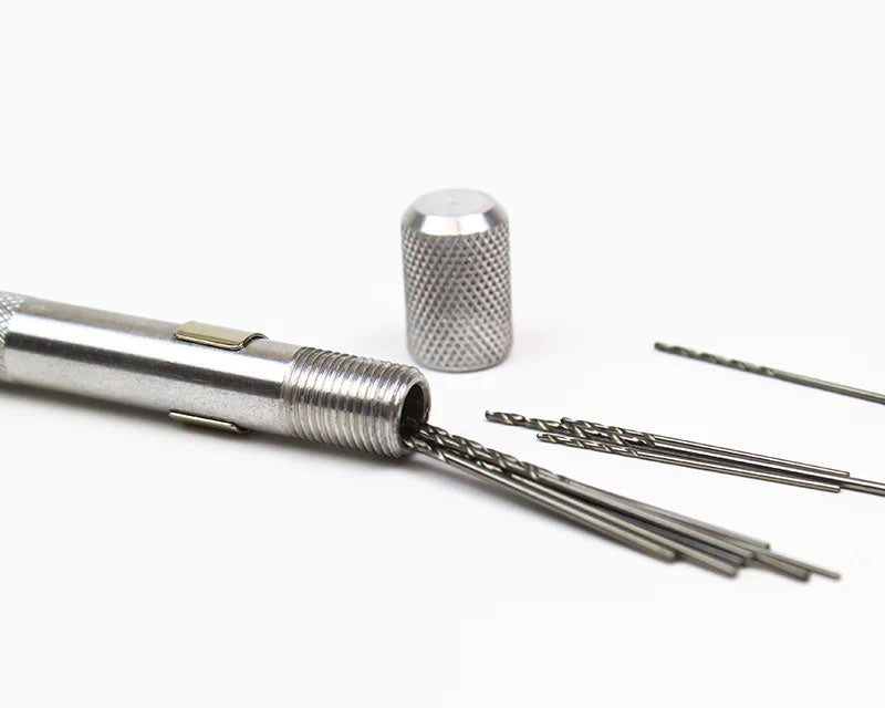 Mini-Bohrerhalter mit 12 Bohrern ( 0.35mm - 1.75mm), Krick # 455913