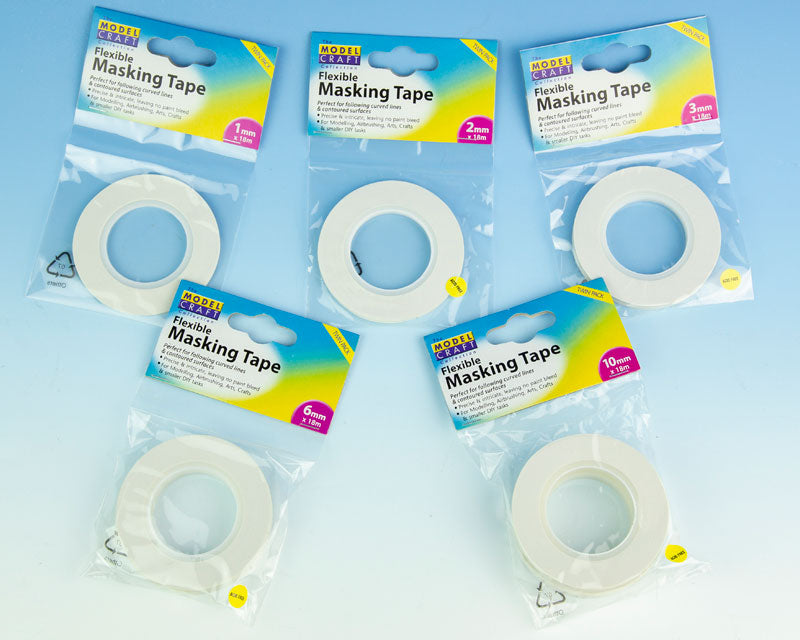 Masking tape flex 10 mm x 18 m pack of 2