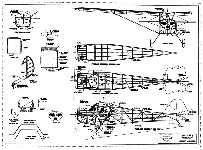 Taylorcraft BC-12 EP Laser-cut Kit
